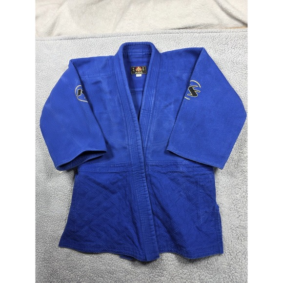 Kano Combat Jiu Jitsu Gi Kimono BJJ Size A1 Top ONLY Adult Blue MMA SEE MEASURE - Picture 11 of 16